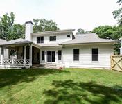 Large outdoor living space in Custom Chamblee, GA home built by Waterford Homes